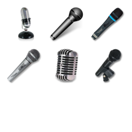 Microphones Icons Set