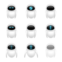 Adium Eve Wall-E Icons Set