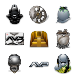 Alien vs. Predator Icons Set