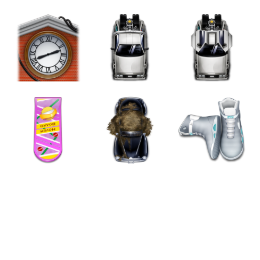 Back to the Future Icons Set