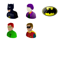 Batman Icons Set
