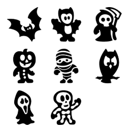Boo Buddies Icons Set