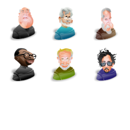 Film Directors Icons Set