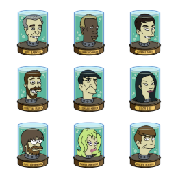 Futurama Vol. 5 - Heads In Jars Icons Set