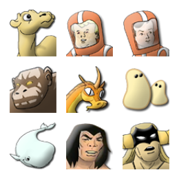Hanna Barbera's Heroes Icons Set