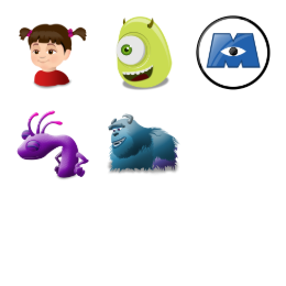 Monsters Inc 1 Icons Set
