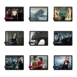 Movie Genre Icons Set
