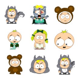 South Park Butters Icons Set