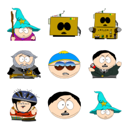 South Park Cartman Icons Set