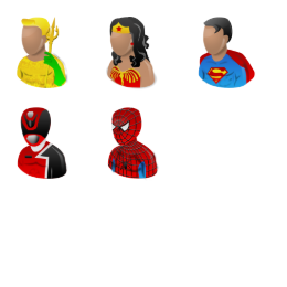 Super Heroes Icons Set