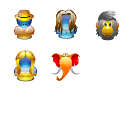 Tarzan Icons Set