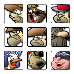 Wacky Dastardly Icons Set