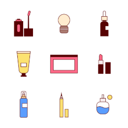Beauty Product  Icons Set