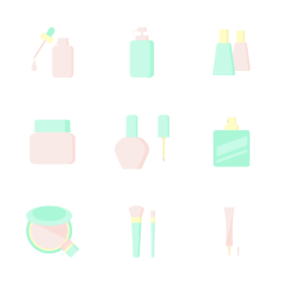 Beauty Product  Icons Set