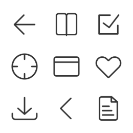 Common Daily  Icons Set