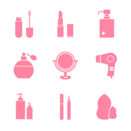 Cosmetic Products  Icons Set