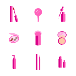 Cosmetic Series  Icons Set