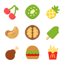 Delicious Food  Icons Set