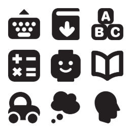 Educational Tools & Symbols Icons Set