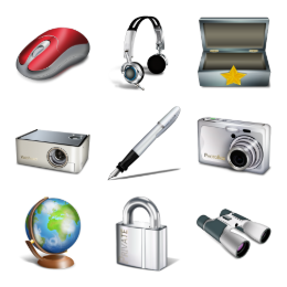 Elements alone Icons Set