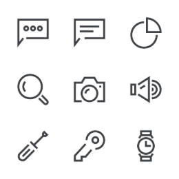 Essential Right - Angle  Icons Set