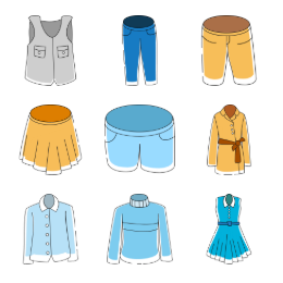 Fashion Apparel  Icons Set