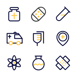 Healthcare Symbols Collection Icons Set