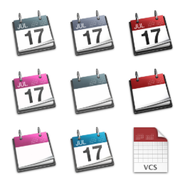 iCal multi-colours Icons Set