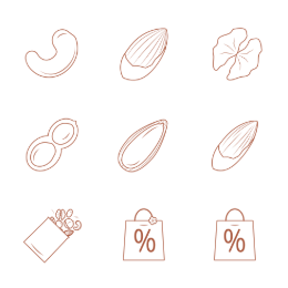Nut Series  Icons Set