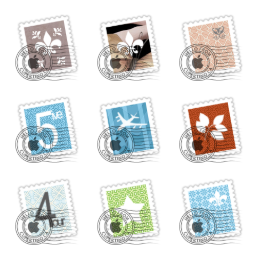 OSX Mail Stamps Icons Set