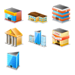 Perfect City Icons Set