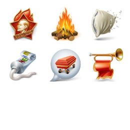 Pioneer Camp Icons Set