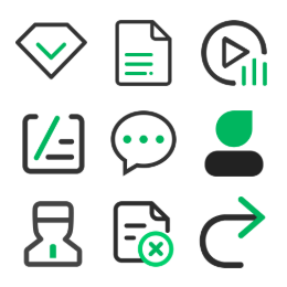 Study & Course  Icons Set