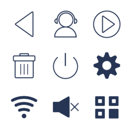 Website Universal Line  Icons Set