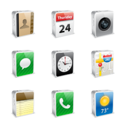 iPhone4 Mini Icons Set