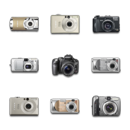 Canon Digital Camera Icons Set