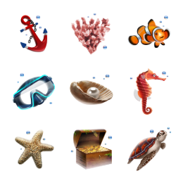 Diving Icons Set