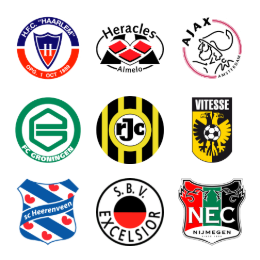 Dutch Football Club Icons Set