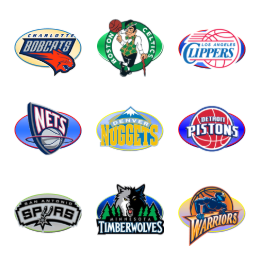 NBA Teams Icons Set