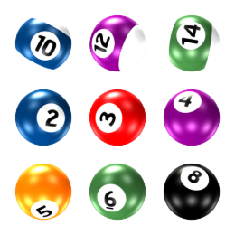 Pool Ball Icons Set