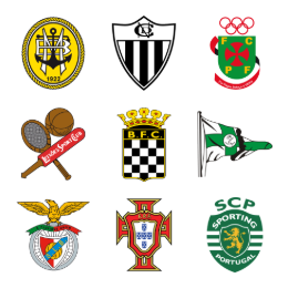 Portugese Football Club Icons Set