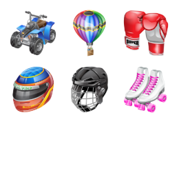 Real Vista Sports Icons Set