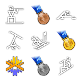 Salt Lake City 2002 Icons Set