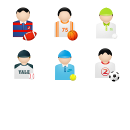 Sport People Icons Set