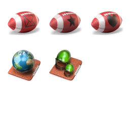 Touchdown 3D Icons Set