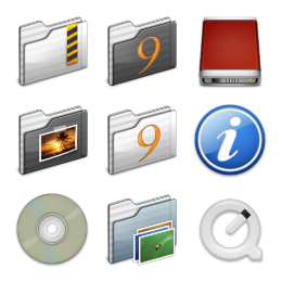 Aqua Candy Revolution Icons Set