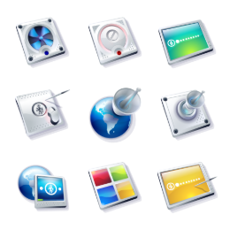 Assembly Line Computer Icons Set
