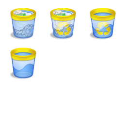 Azullustre Trashcans Icons Set