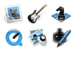 Black & Blue Add On Icons Set