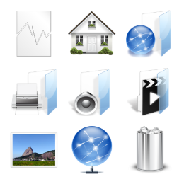 Crystal Project Filesystems Icons Set